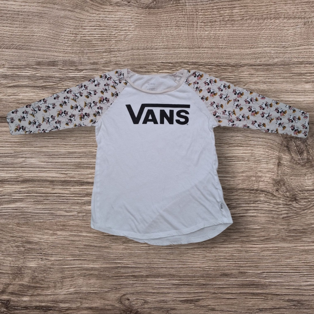 Vans X Disney Minnie Mouse 3/4 Sleeve Top Size Small